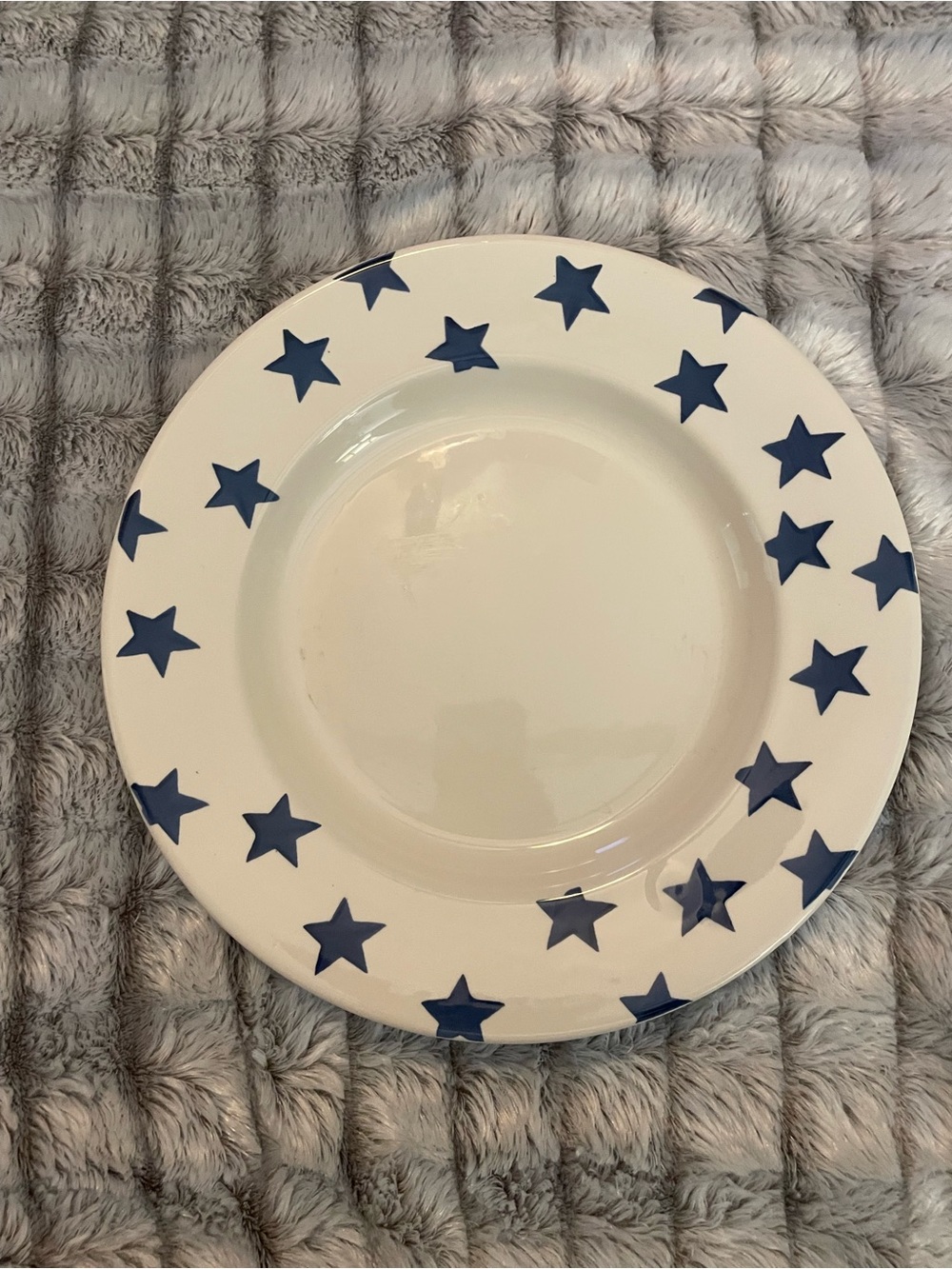 Emma Bridgewater Blue Stars 10 3/4" Plate VTG Retro